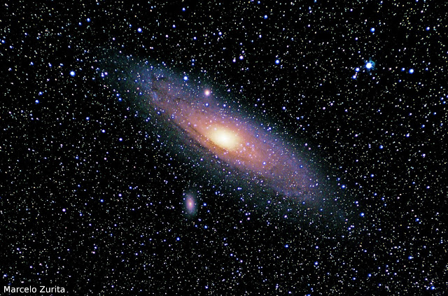 Galáxia de Andrômeda registrada durante o 4° EPA! - Créditos: Marcelo Zurita